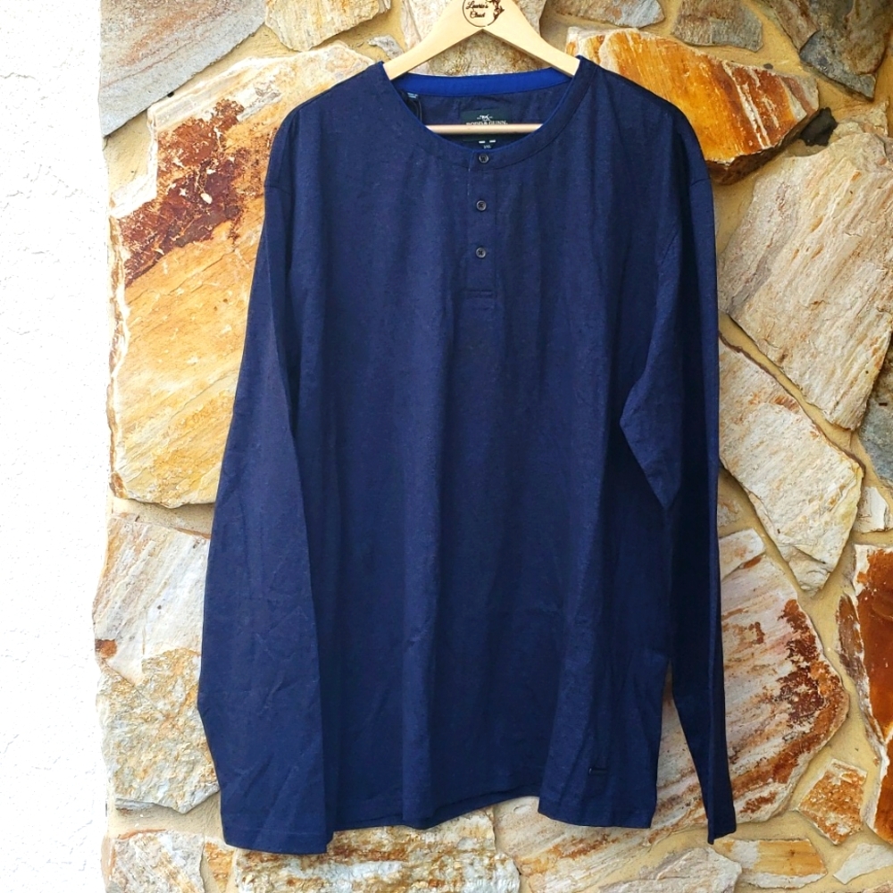 Rodd & Gunn; Sports Fit; Blue, Whitmore Top; Size 3X